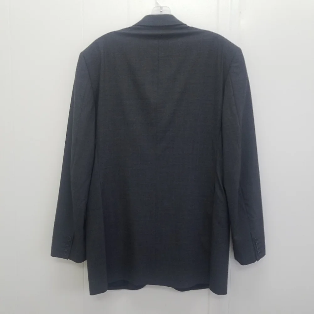 Barneys New York Three Button Wool Blend Blazer